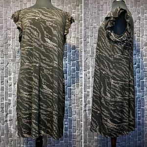 Metallic Animal Print Dress